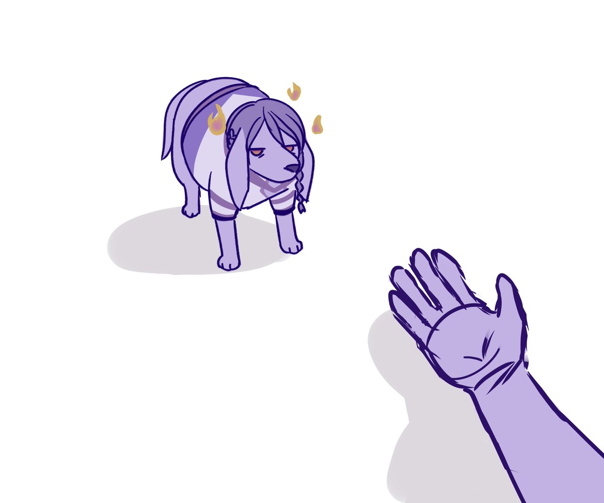 ragebaiting our fat old dog #Katagallery