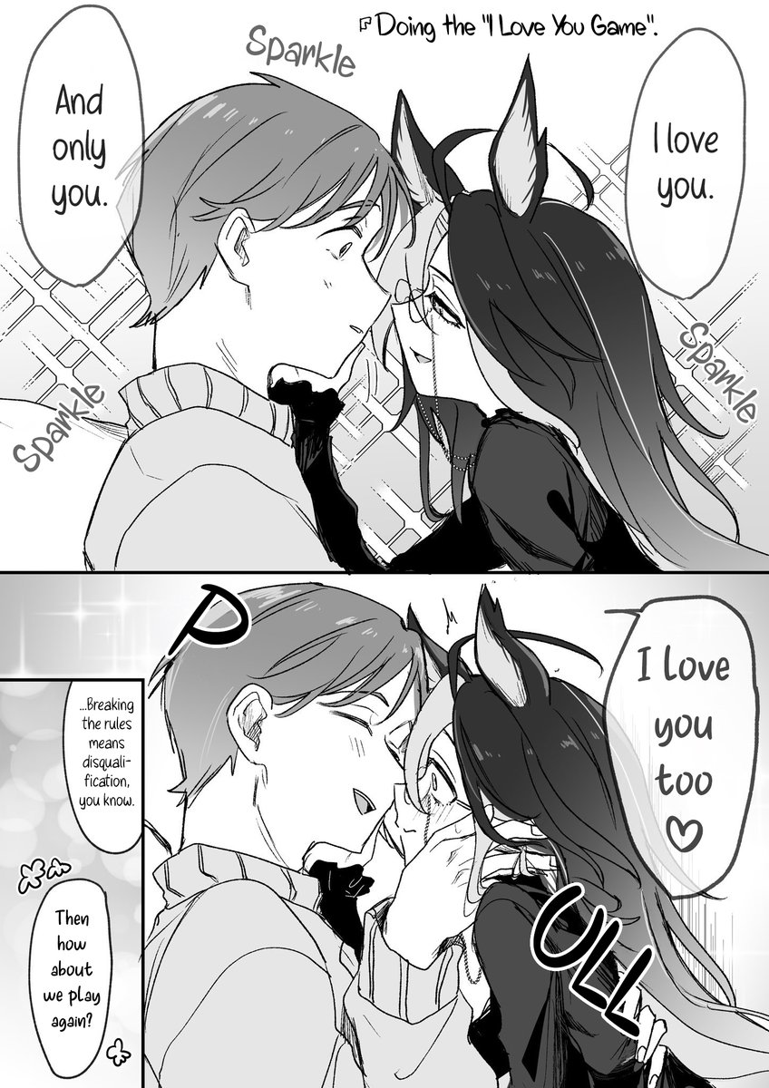 Player1_Please's tweet photo. @hiyo____co Trainer × Journey playing the “I love you” game.
Eng ver/英語版, どうもありがとうございます💖 https://t.co/PhV3tO36K9