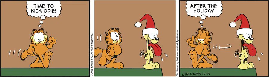 Garfield by Jim Davis for Sat, 06 Dec 2025
