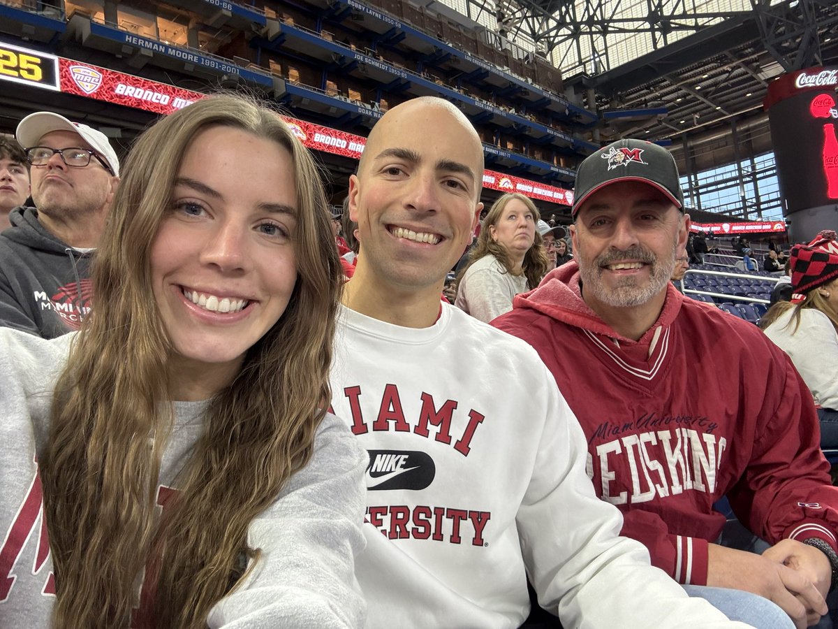 KevinKepner's tweet photo. 3rd year in a row! Let’s go RedHawks! #MACtion https://t.co/vmt5nrBRlZ