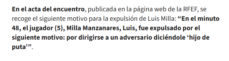 Scorpiozz5's tweet photo. @DiiegoCobo El árbitro deja muy clara porque es la expulsión. Que te hayan dado un pelotazo con el balón en juego no es excusa para dejar a tu equipo con 1 menos toda la segunda parte por insultar. https://t.co/1tV2AsFq0z
