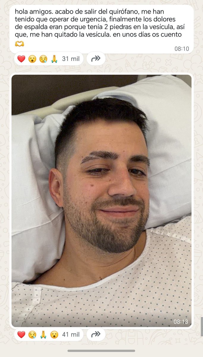 Me desperté y lo primero que vi fue el mensaje de Auron, madre de Dios. ):
Pronta recuperación para el viejo. 🤍