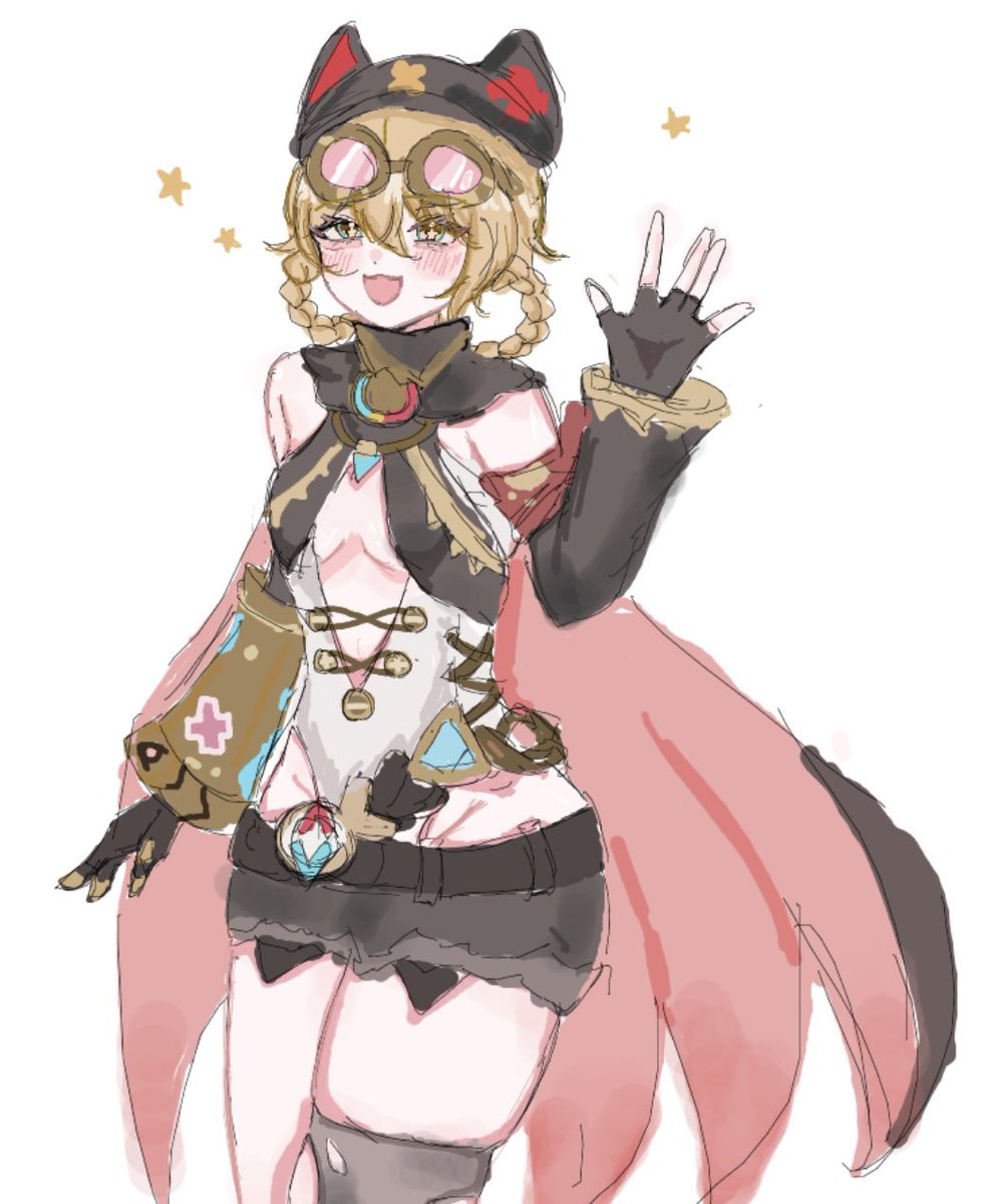 おもちちゃん( # omochi_7btn )と 絵チャしました🎶 ﾔﾌｫﾀﾞちゃんむちゃ