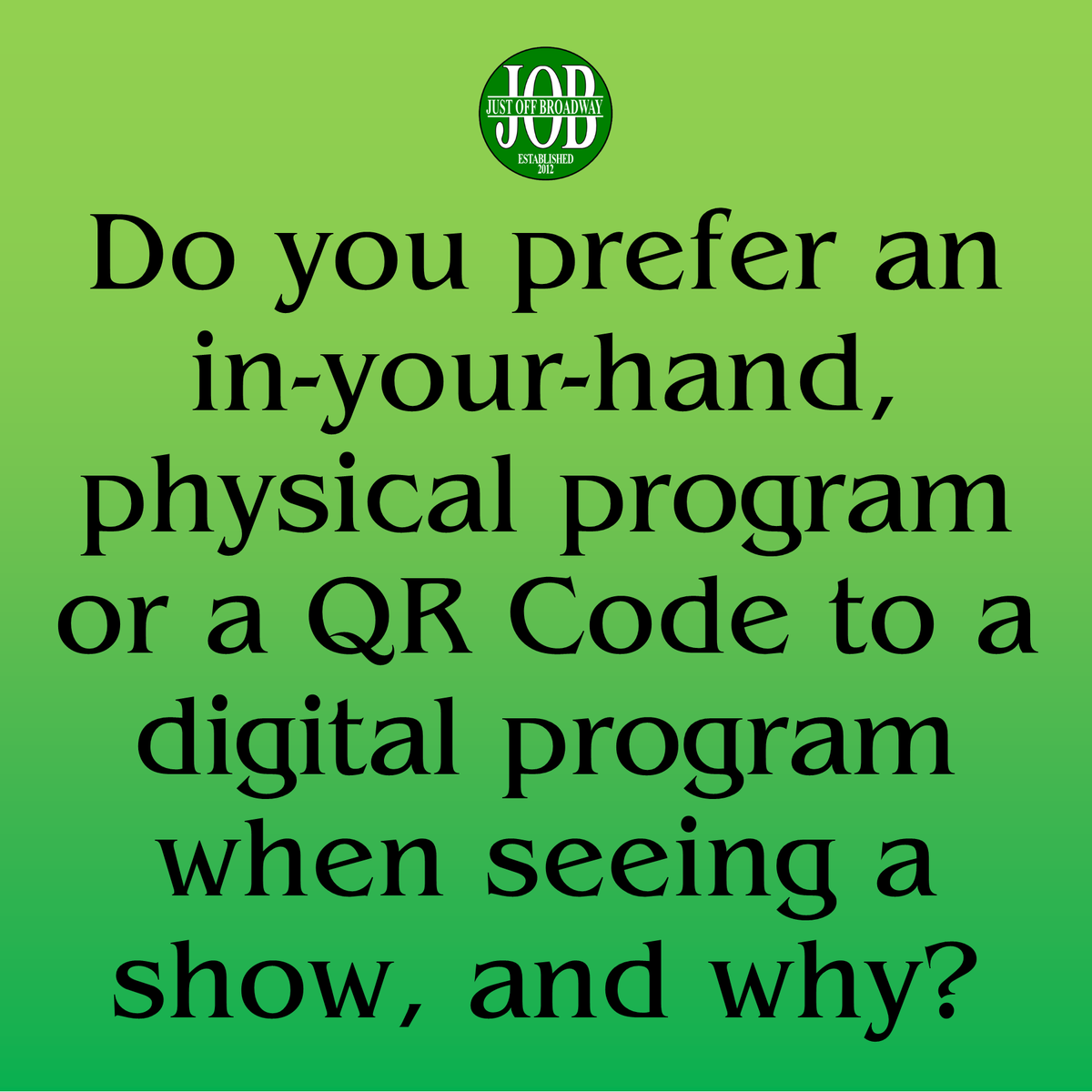 JustOffBwayMD's tweet photo. Inquiring minds want to know... #JOB2025 #InquiringMinds #PhysicalProgram #DigitalProgram https://t.co/tkhGBO5Hdw