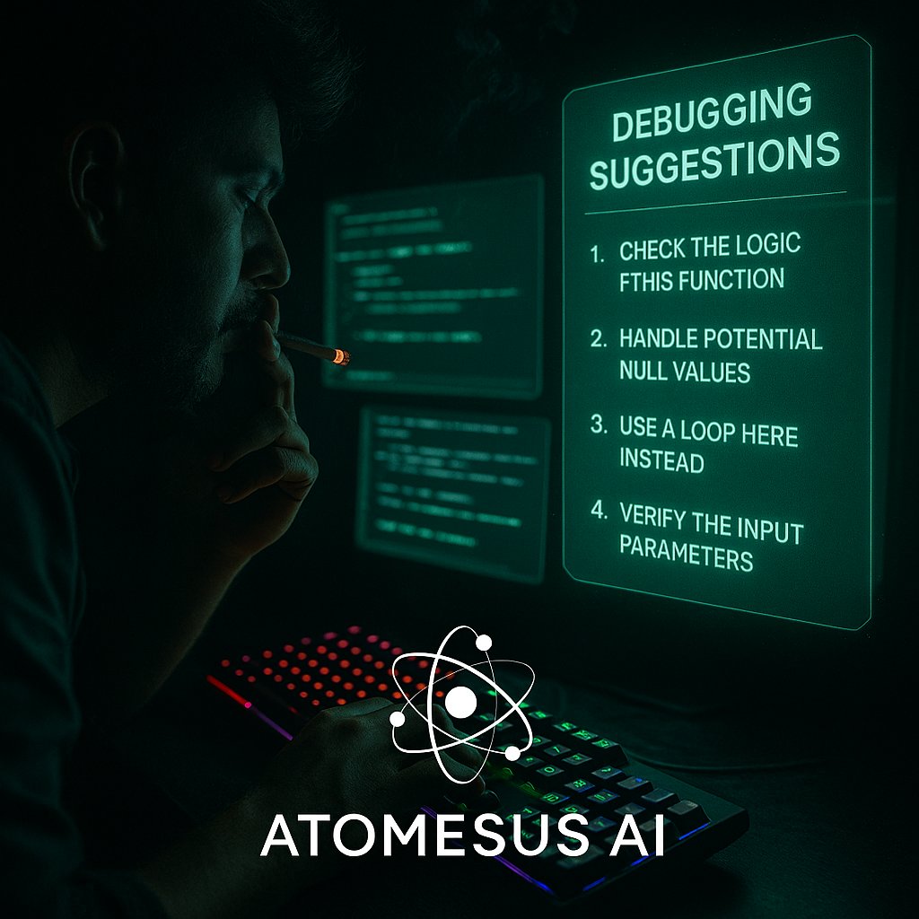 Atomesus's tweet image. Debug faster than the bug.
Atomesus AI finds logic flaws before you even notice. 🧩
#HackerMode #Debugging #AtomesusAI #AI