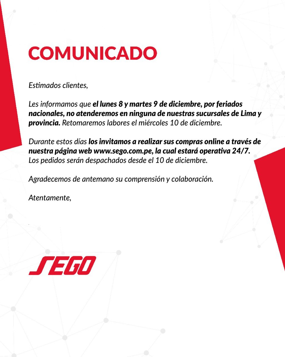 📢 COMUNICADO 📢