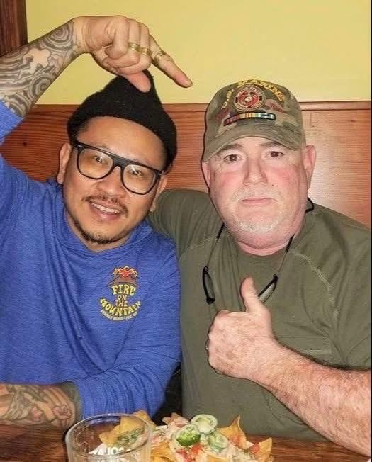SoldiersWhisper's tweet image. "This guy, John, has been coming into my work for years. 

I told him I was going to Vietnam next week with my girlfriend. He told me he was over there during the fall of Saigon and helped orphan babies get on evacuation planes and helicopters as a Marine. I told him I was one of…