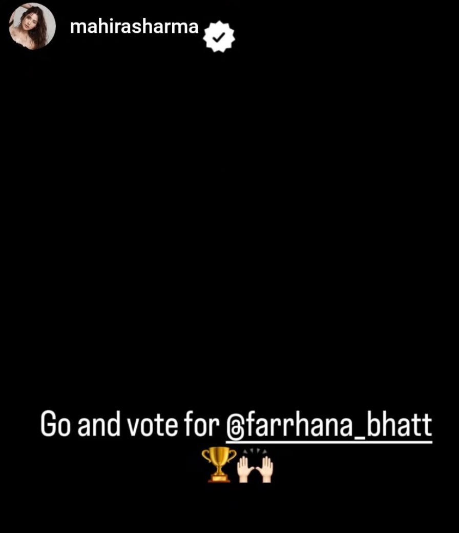 The most loved Punjab ki Queen #MahiraSharma comes in support for another Queen 👸 

Thankyou <a href="/MahiraSharma_/">Mahira Sharma</a> 
Your success post BB is tight slap for your haters #BiggBoss13 🔥 

#FarrhanaBhatt #BiggBoss19