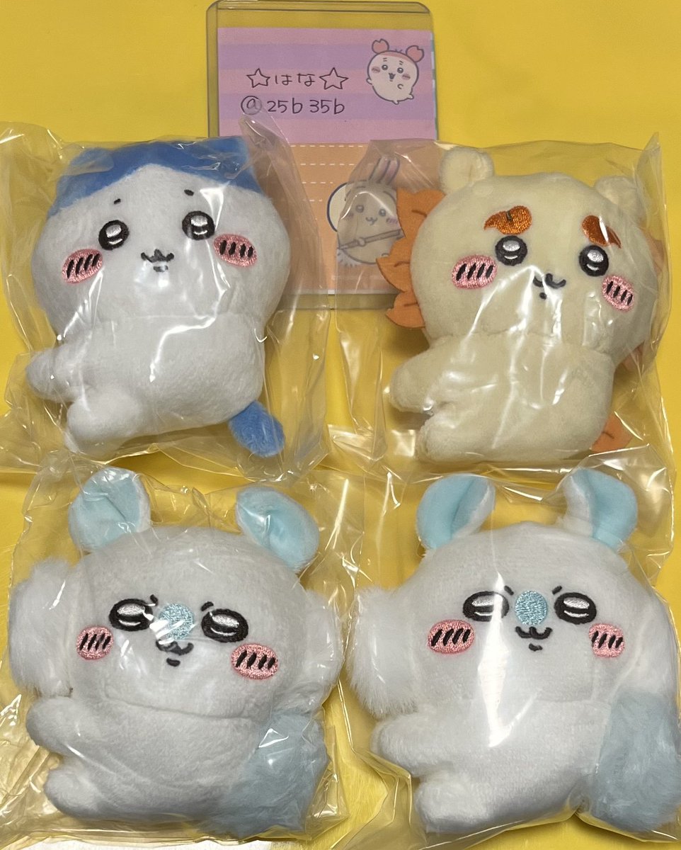 【交換】ちいかわ クリップぬいぐるみ1、クリップぬいぐるみ2

譲)ハチワレ、シーサー、モモンガ

求)うさぎ＞古本屋(カニちゃん)

郵送希望です📮
🐰との交換優先になります。おひとつからでもお気軽にお声かけください。ID付きお写真添付をお願いいたします🙇🏻‍♀️