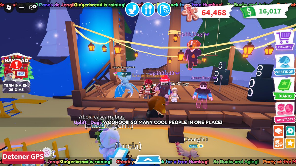 Samuelfer24's tweet photo. THANK YOU @PlayAdoptMe @JesseRaen for today’s Christmas admin abuse, it was definitely one of the best, and we managed to reach a million. HAPPY HOLIDAYS to the best team on Roblox. https://t.co/4SglJ99F7R