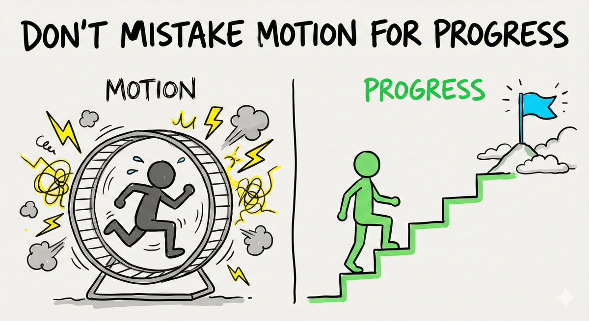 Motion vs Progress

(h/t <a href="/emrreguney/">Emre Guney</a> )