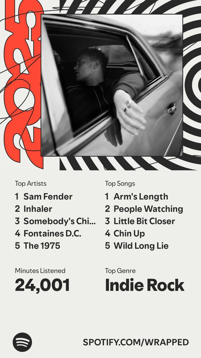 officialkyleob's tweet photo. Another Spotify Wrapped, more like Sam Fender Year Wrap @samfendermusic thank you as always Sam for the music, for adding to our lives. Would gladly see you twice in a year again https://t.co/3uBeAOaq6j
