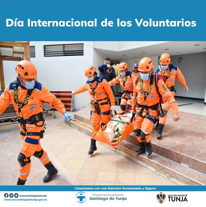 Hoy, desde la ESE Santiago de Tunja, felicitamos a los socorristas Voluntarios, una fecha para agradecer a quienes entregan su tiempo y conocimiento al servicio de los demás.