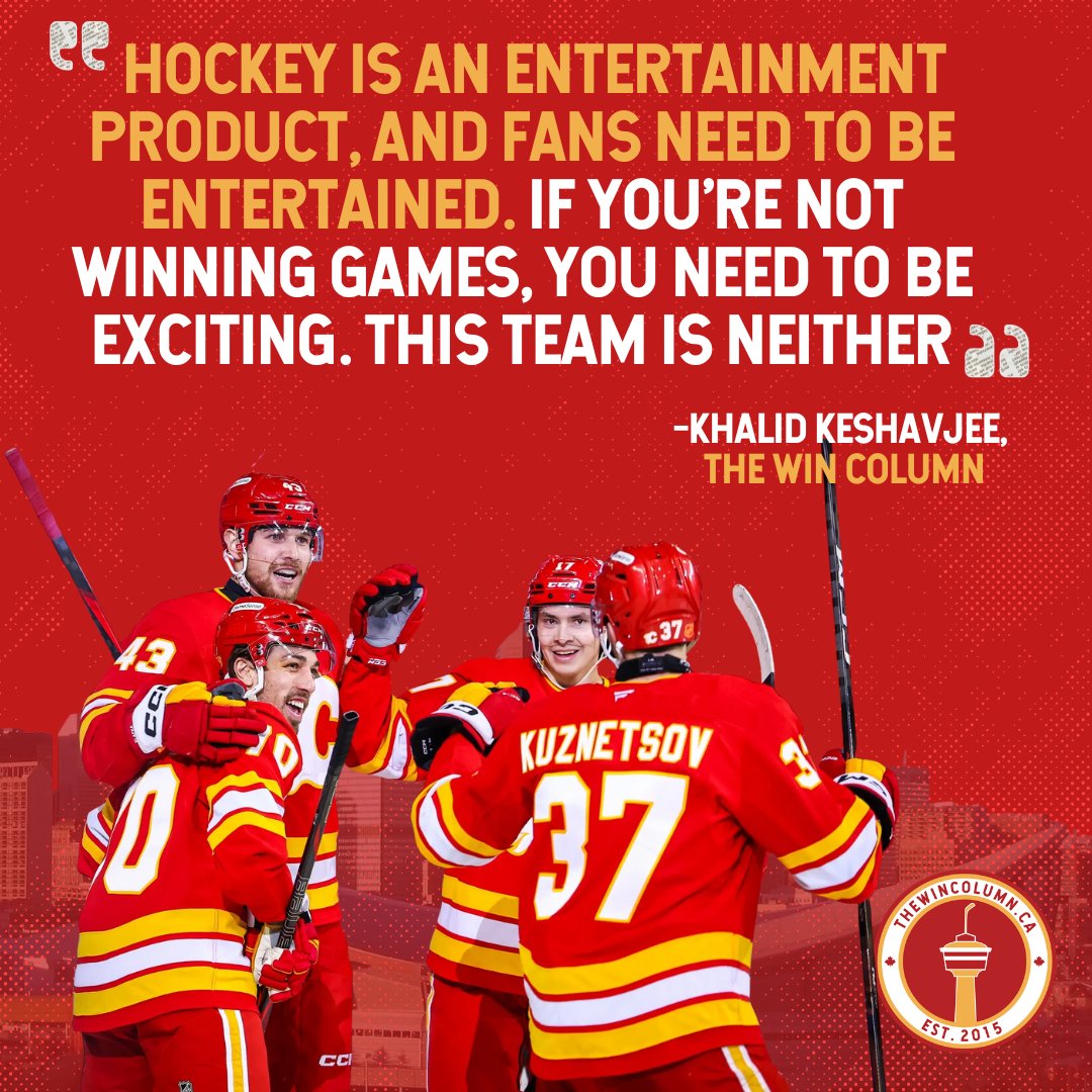 wincolumnCGY's tweet photo. Hockey is known to be entertaining! However, with some of the struggles this season, Flames hockey hasn't been all that exciting. 

Our own Khalid Keshavjee takes a deeper look at why that's the case. #Flames https://t.co/fFmcAz7ccf
