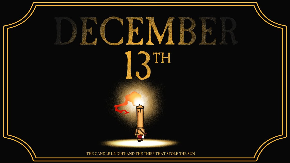 "Even the tiniest flame can light a path in the darkness."🔥

After 2 years of development, the first official print of 
The Candle Knight and the Thief who stole the Sun

Will be Available to purchase on December 13th, 7:00PM EST on Amazon!