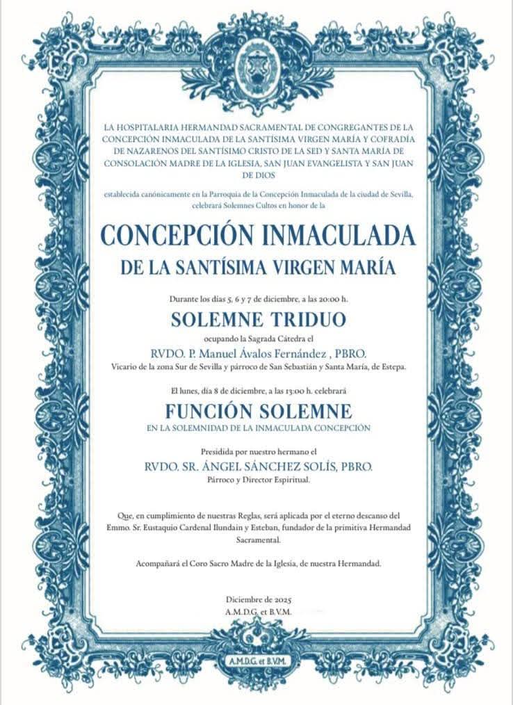 Coro Madre de la Iglesia - Hermandad de la Sed tweet media