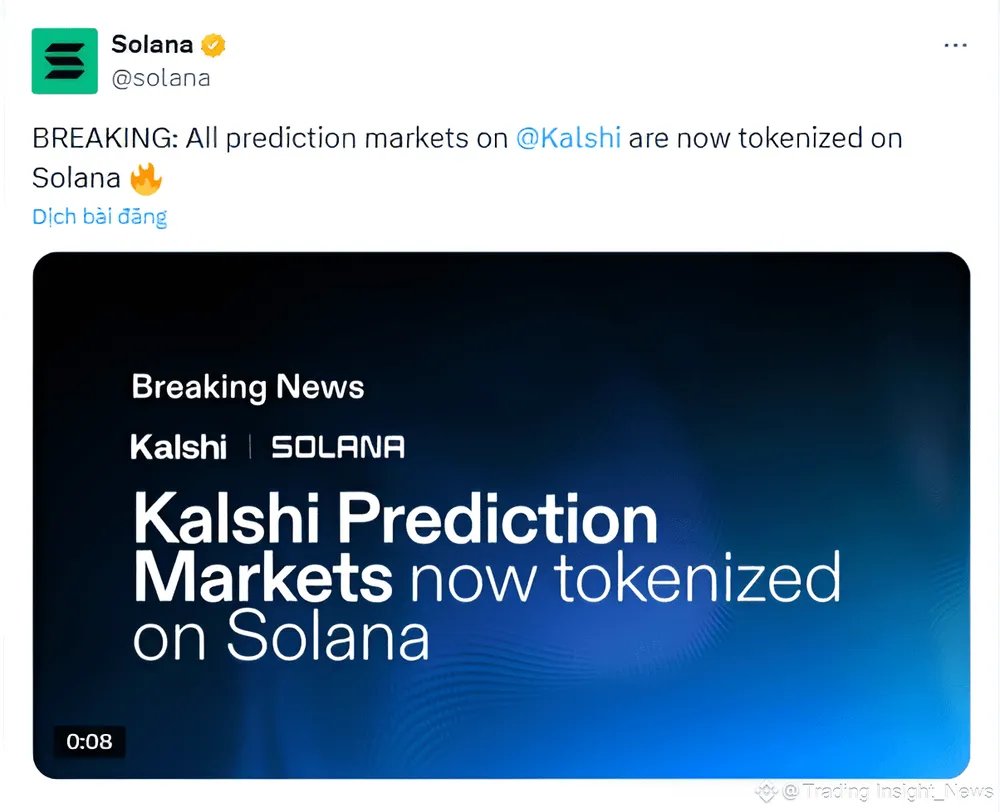 KALSHI LIVE NA SOLANA!

 A <a href="/Kalshi/">Kalshi</a> é a primeira plataforma dos EUA para mercados preditivos regulada pela Commodity Futures Trading Commission (CFTC) e escolheu a <a href="/solana/">Solana</a>, usando a <a href="/dflow/">DFlow</a> e a <a href="/JupiterExchange/">Jupiter</a>, para tokenizar seus mercados e aumentar a eficiência operacional.