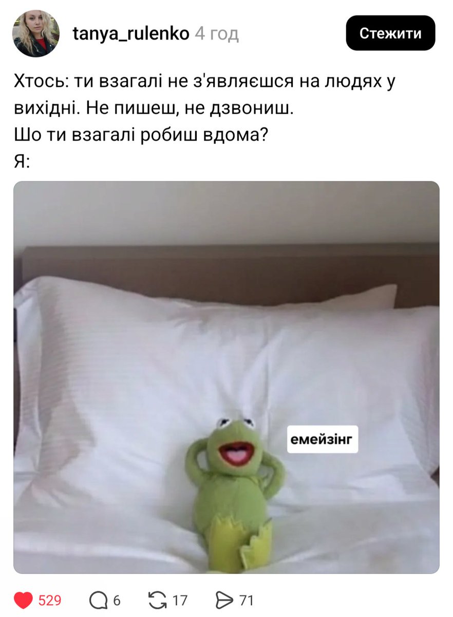 Якби ще була хата десь в горах/лісі, мене б взагалі люди не бачили