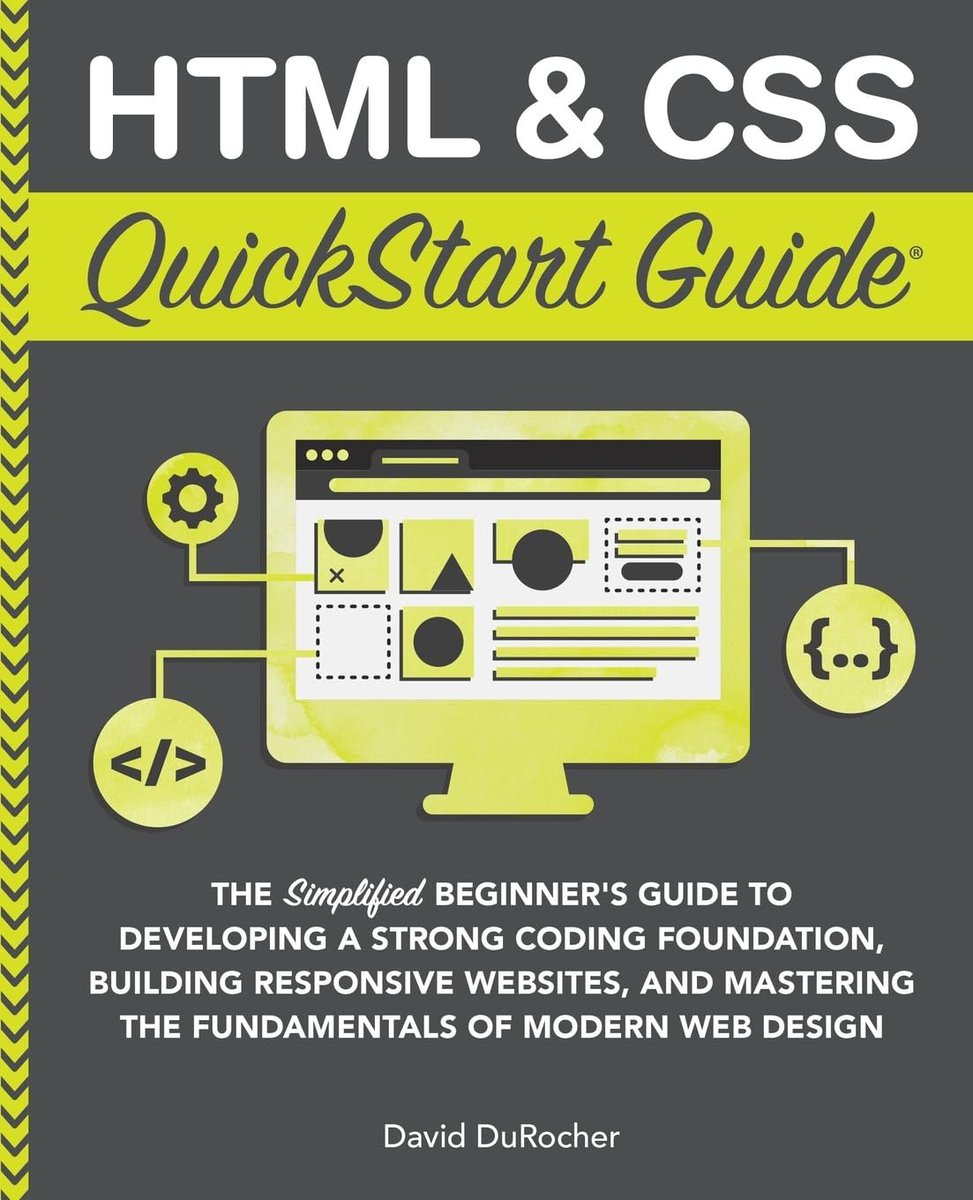 panchoteejay's tweet image. amzn.to/4pu2WVk - HTML and CSS QuickStart Guide: The Simplified Beginners Guide to Developing a Strong Coding Foundation, Building Responsive Websites, and Mastering ... (Coding &amp;amp; Programming - QuickStart Guides)