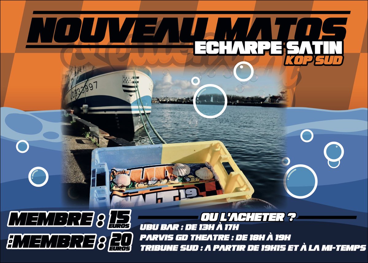 [NOUVEAU MATOS]

🧣Écharpe disponible dès demain 🫧

15€ membre
20€ non membre