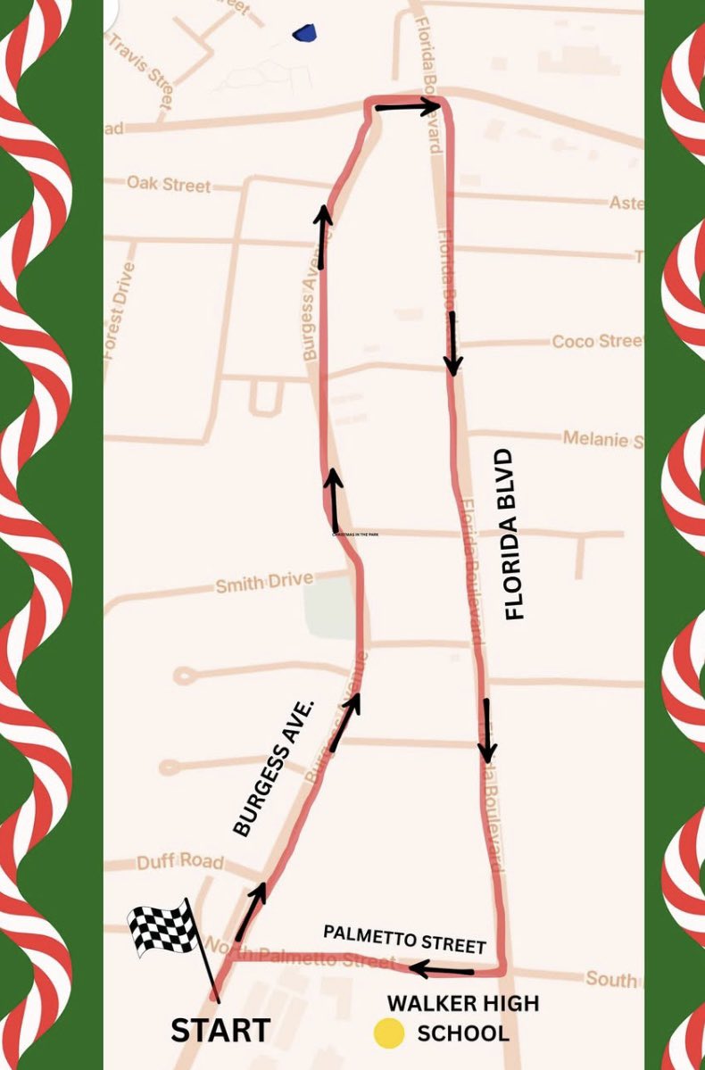 WalkerPolice's tweet image. The Walker Christmas Parade rolls at 3 pm today. At 2:45 the parade route and all cross streets will be closed to traffic. Plan to use alt routes until approximately 4:45. Merry Christmas!