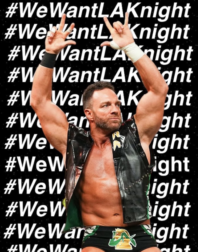 rbandy86's tweet photo. The greatest thing LA Knight could ever have is his fanbase…

All we can do is continue to show up and support him as best we can.

#WeWantLAKnight continues… https://t.co/0LILBfgBNf
