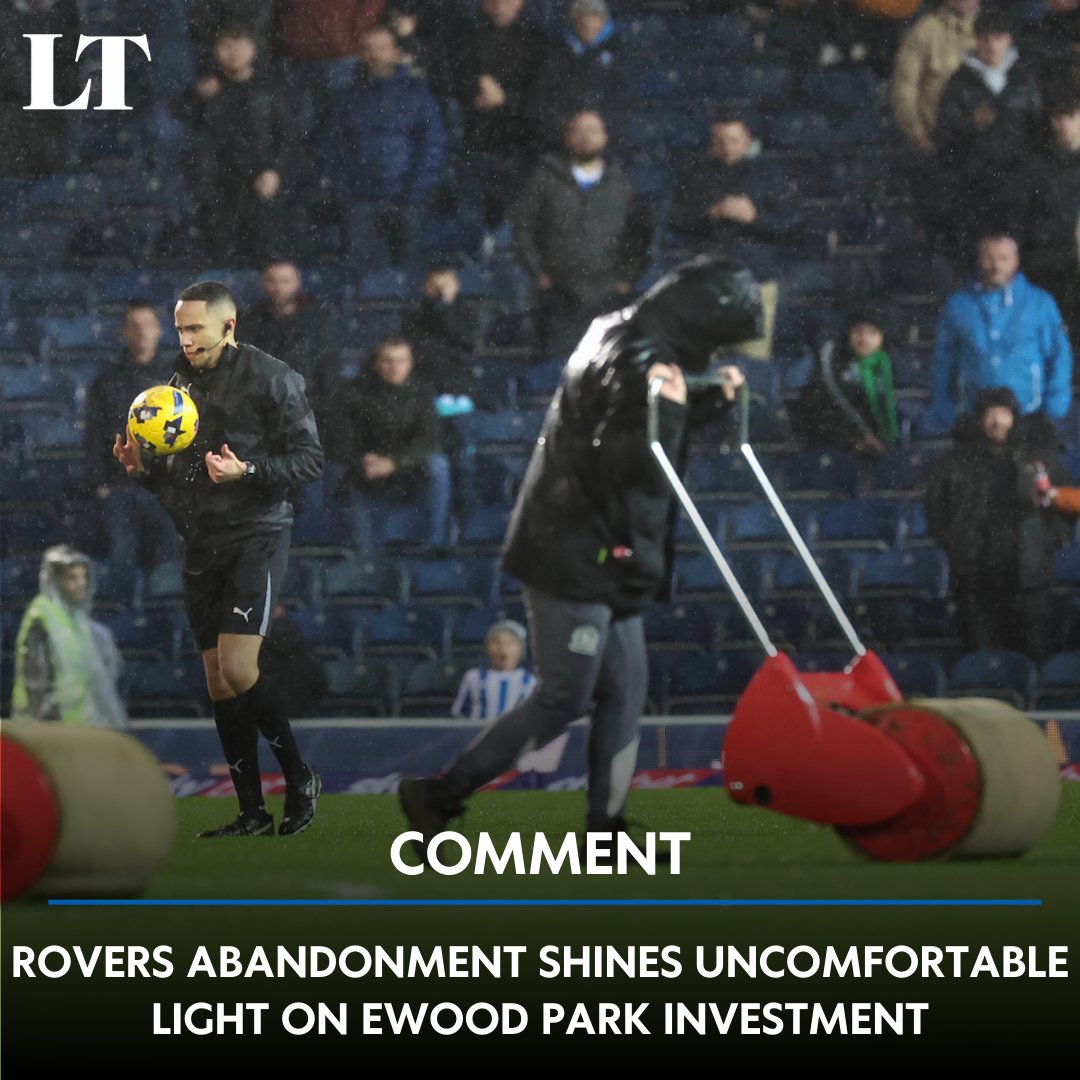 #Rovers' latest abandonment shines an uncomfortable light on the investment at Ewood Park.

It can happen once. A second time prompts much bigger questions.

lancashiretelegraph.co.uk/sport/25678373…