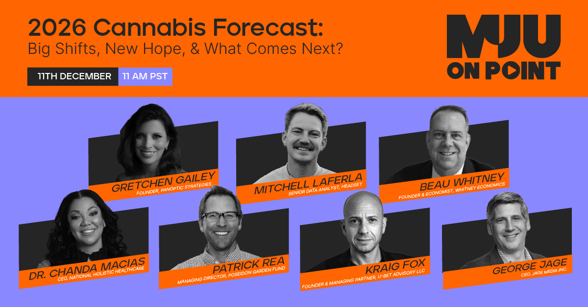 MJunpacked's tweet image. The 2026 landscape is already taking shape.

Get expert insider perspective on the moves, momentum, and market pressure operators should expect next—only on MJU On Point.

📅Dec 11
⏰11 AM PST
Save your seat at us02web.zoom.us/webinar/regist…