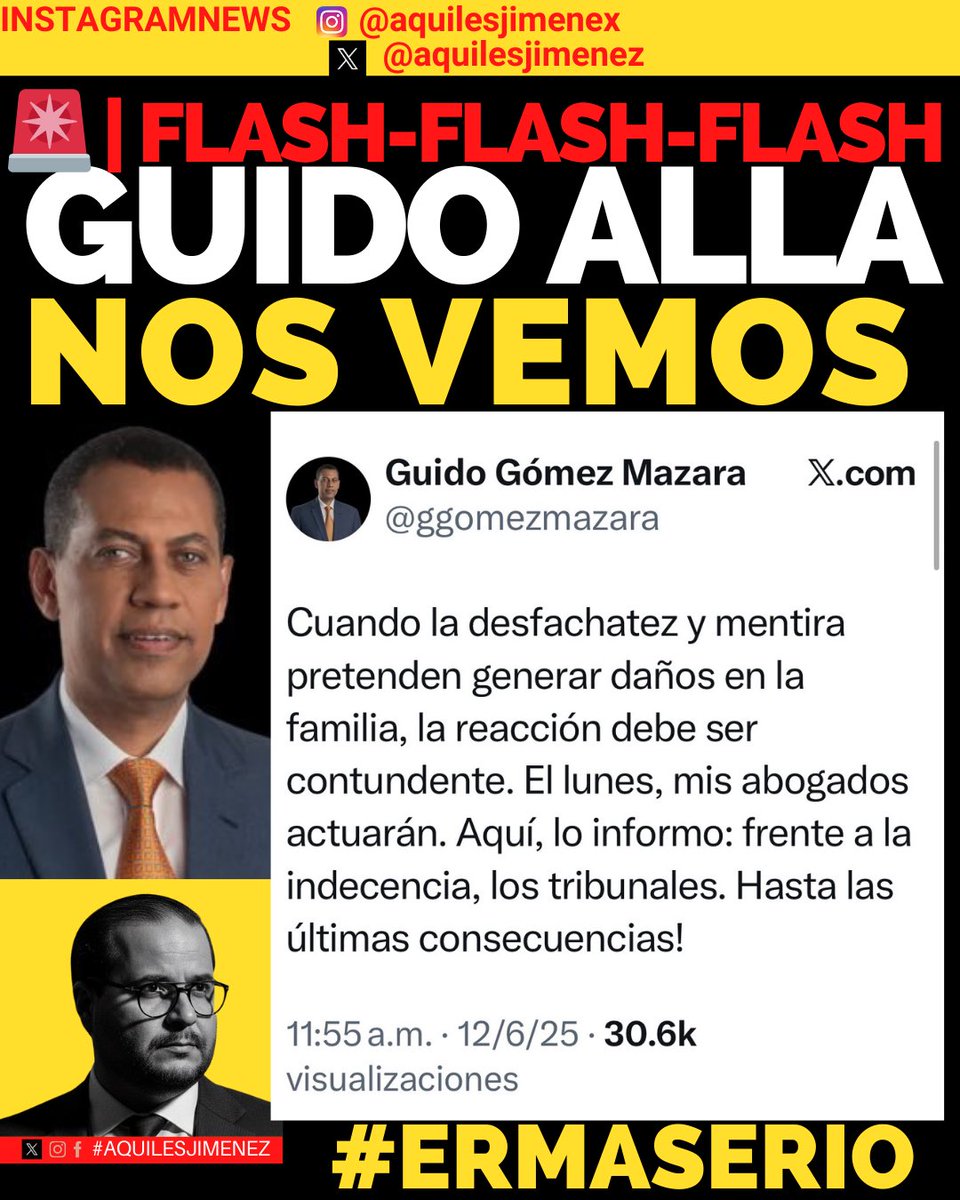 La verdadera desfachatez es andar hablando de “daños a la familia” mientras tú y los tuyos viven de la política como herencia.

No me intimidan tus abogados ni tus amenazas de lunes.

Aquí también sabemos ir a los tribunales… y sin miedo.

El que no debe, no teme.

¡Hasta las