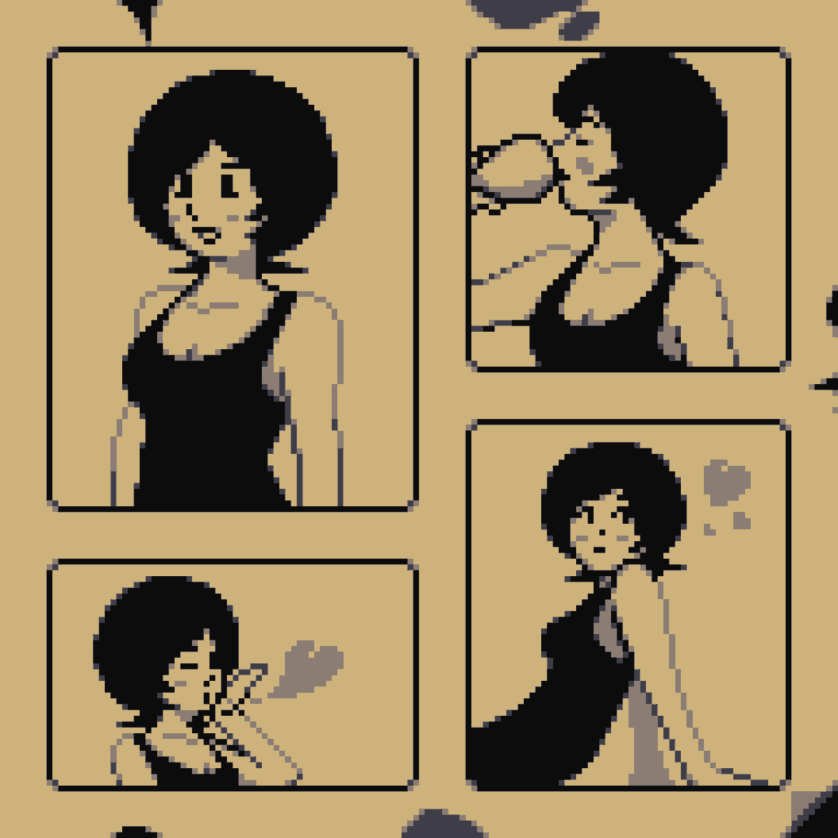 Ruchary2's tweet photo. Meet Regina!
#indiegame #gamedev #lowres #pixelart #artwork #girl #cute #portrait #2bit #gameboy #palette https://t.co/9JDiVkN86D