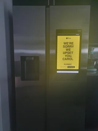 uncledoomer's tweet image. woman sent to psych ward because her smart fridge displayed an ad that made her think she was schizo