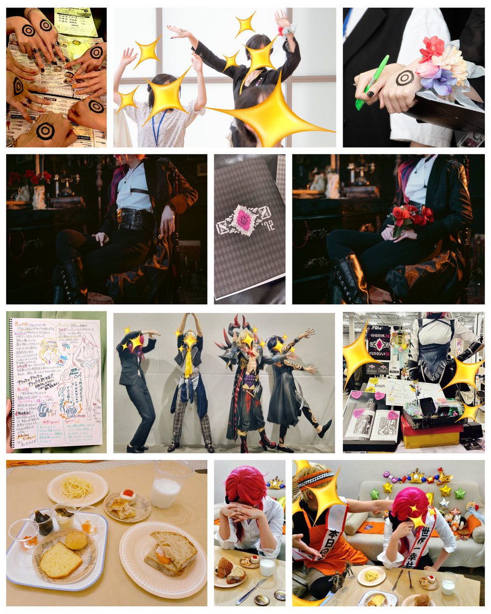 Walter21732's tweet photo. #メギド8周年 おメギド！出会えて嬉しい！超ハッピー！
これまでのゲーム外での自分の思い出をまとめてみたよ！#メギド72ファンアート展

①キャラモチーフに作った立体物！
②ファン活動！演奏オフ会やバラム飯やコスプレなど
③概念おコーデ！
④指輪を10個集めたり地獄の門を見たり大地に刻んだり！ https://t.co/wdkp2N1F8S