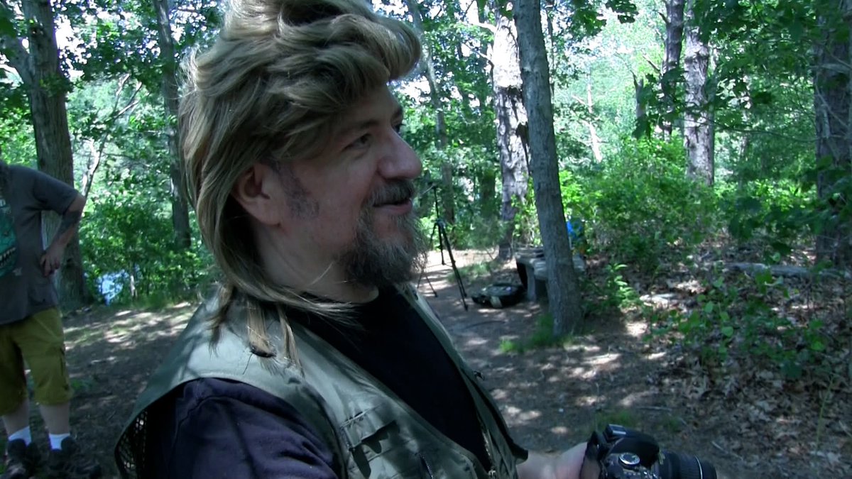 Nasty Neal on set of Arbor Day pre-production