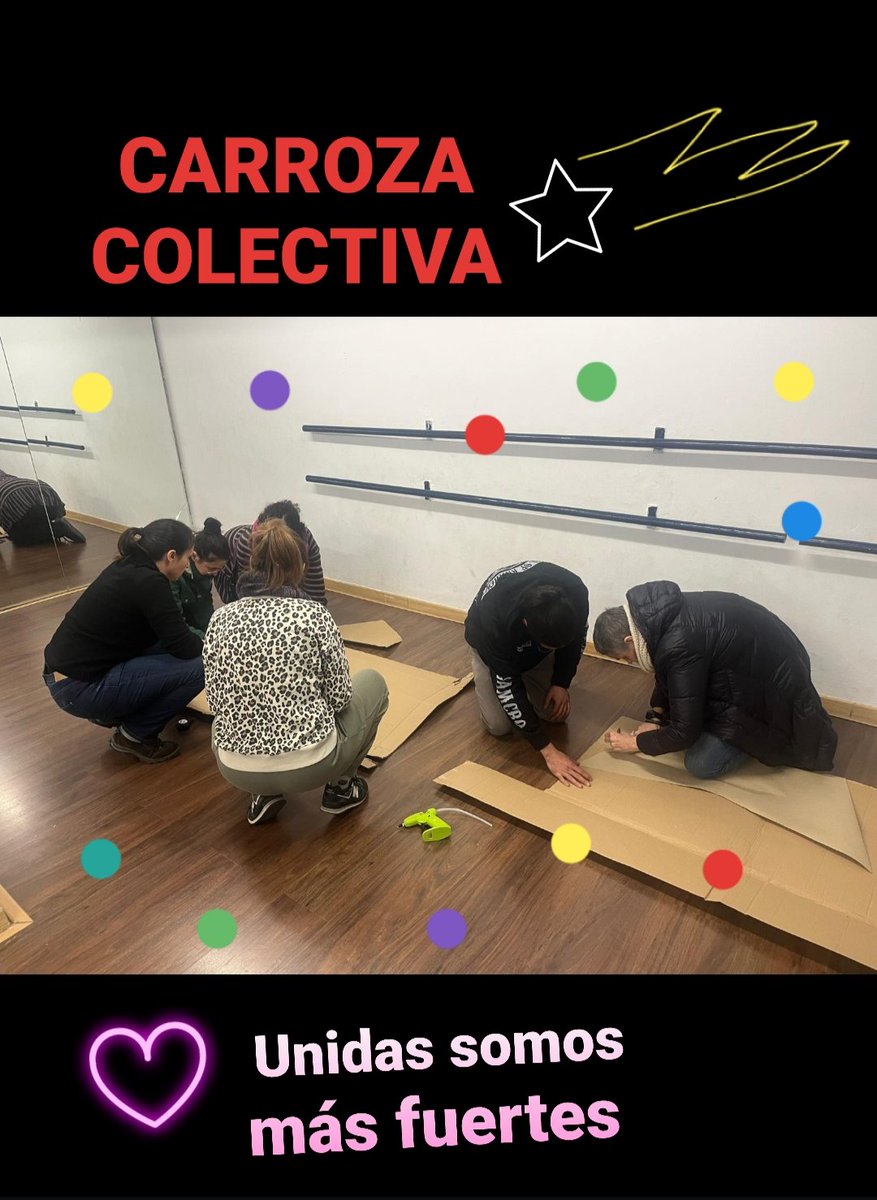 Tarde vecinal y familiar en la asociación vecinal La Unión de Hortaleza para la Carroza Colectiva🌟
Comenzamos diseños y montaje de material
Con mucha ilusión y alegría 
🌟
Menos de 1 mes para la
Cabalgata Participativa de Hortaleza, la de toda la vida🌟
#participacionVecinal