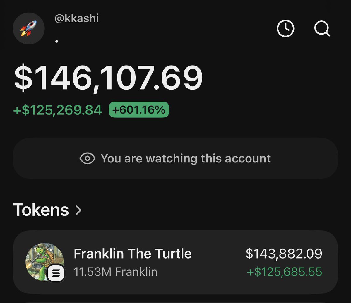 This wallet bought $716 $Franklin and is now $162k in profit..

Is this an insider or a sniper?🧵: