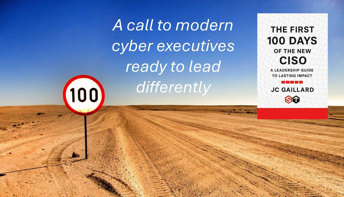 "The First 100 Days of the New #CISO - A #Leadership Guide to Lasting Impact", a new #book by @CorixPartners Founder &amp; #CEO JC Gaillard <a href="/Corix_JC/">JC Gaillard</a>

A call to modern #cyber executives ready to lead differently 

Buy It Here on @Amazon >> amazon.com/dp/B0G1BLTC2L 

#cybersecurity