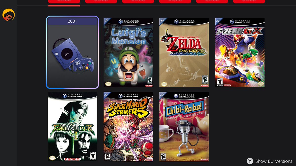 vilepluff's tweet image. why is this still the entire gamecube lineup after 6 months