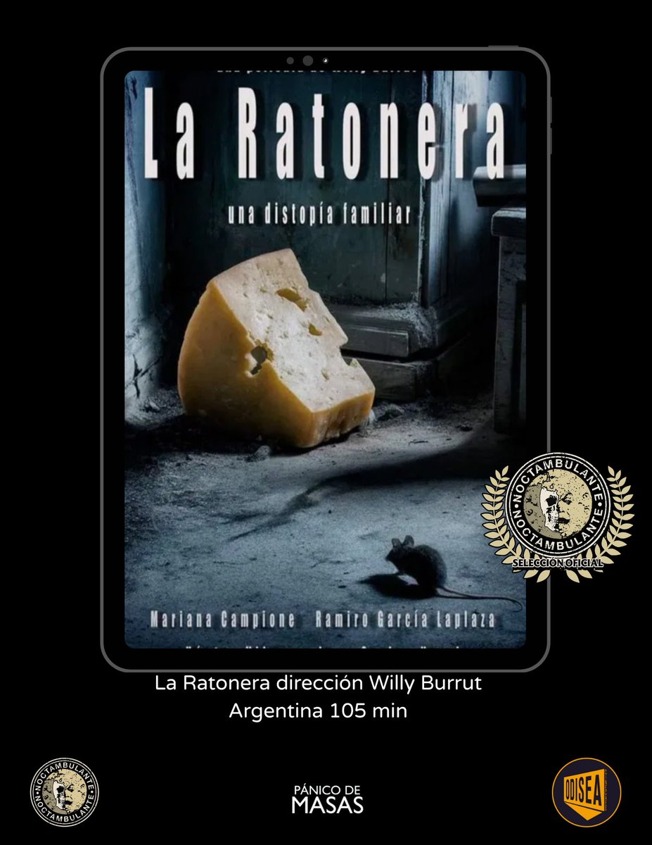 SELECCIÓN OFICIAL · La Ratonera 🐀
Erika llega a una casa vieja para cuidar a un anciano que ya no habla. Un vecino que construye algo detrás de una cortina, ruidos que nadie explica y sombras que se mueven donde no deberían. Dir. Willy Burrut 
Mas info bit.ly/4r1Z8vz