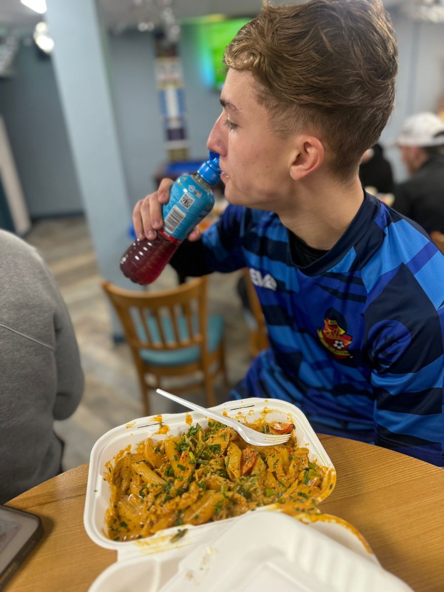 The weather meant no game today for the first team, so it was training followed by dinner together. A massive thanks to our good friends <a href="/Lunas_Kitchen/">Luna</a>  65 Ashton Road East, Failsworth M35 9PW for refuelling  the lads. A great local business well worth supporting !