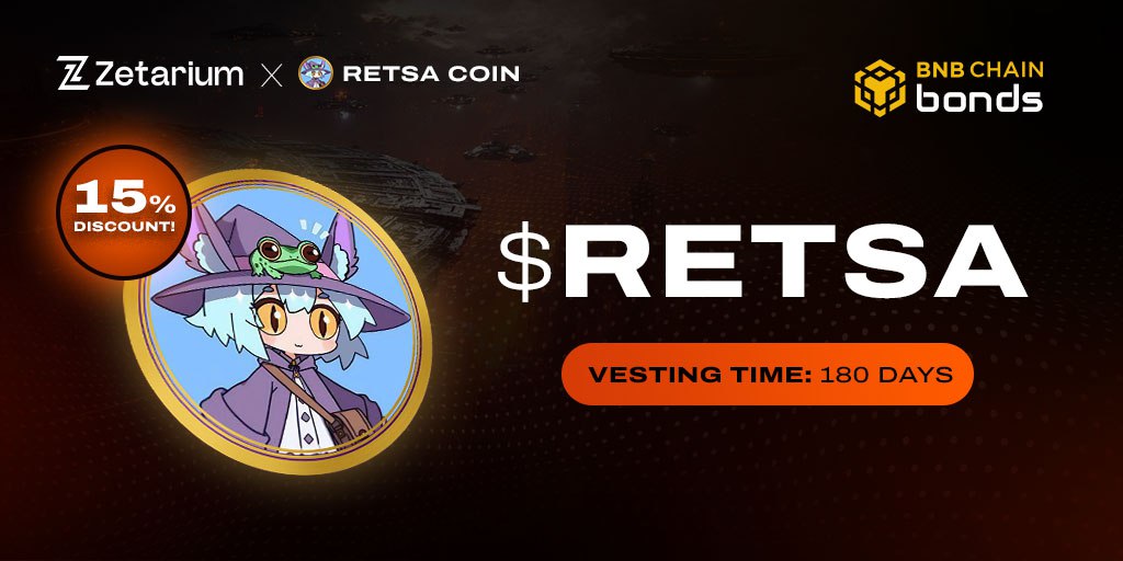 Zetarium_'s tweet image. $Retsa Coin has launched its bond offering on the Zetarium Bond Market with a 15% discount. With a 180-day vesting period, it brings a new on-chain opportunity to the community.

Join now and become part of the next generation of decentralized finance.