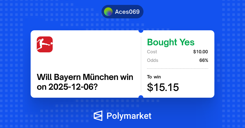 TubeAces3902's tweet photo. Day 1 in @Polymarket 

#win #crypto #Polymarket https://t.co/7T3Wccbf9h