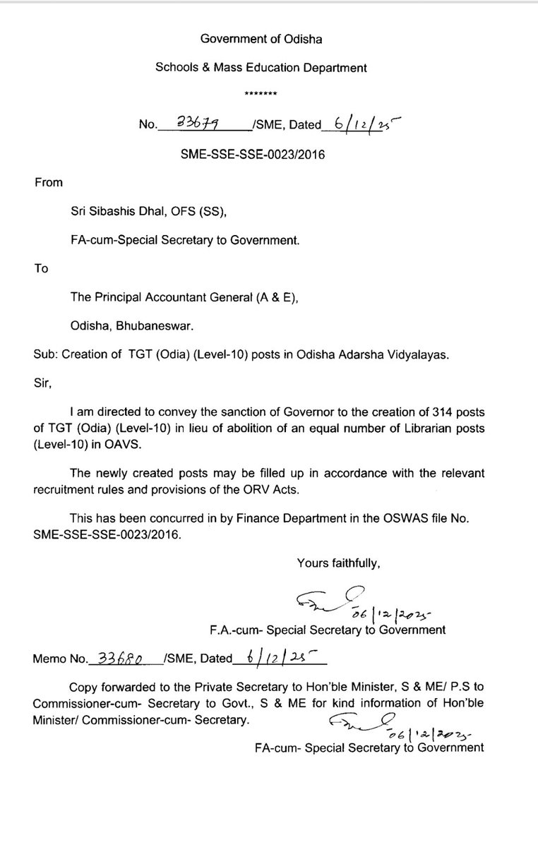 🚨Odisha Govt abolishes 314 Librarian posts in OAVs while aspirants have waited since 2015.
NEP-2020 &amp; CBSE norms mandate librarians in every school
This move harms students’ learning &amp; crushes LIS aspirants’ futures
Govt must restore the posts
#SaveLibrarians #OAVS
<a href="/MohanMOdisha/">Mohan Charan Majhi</a>