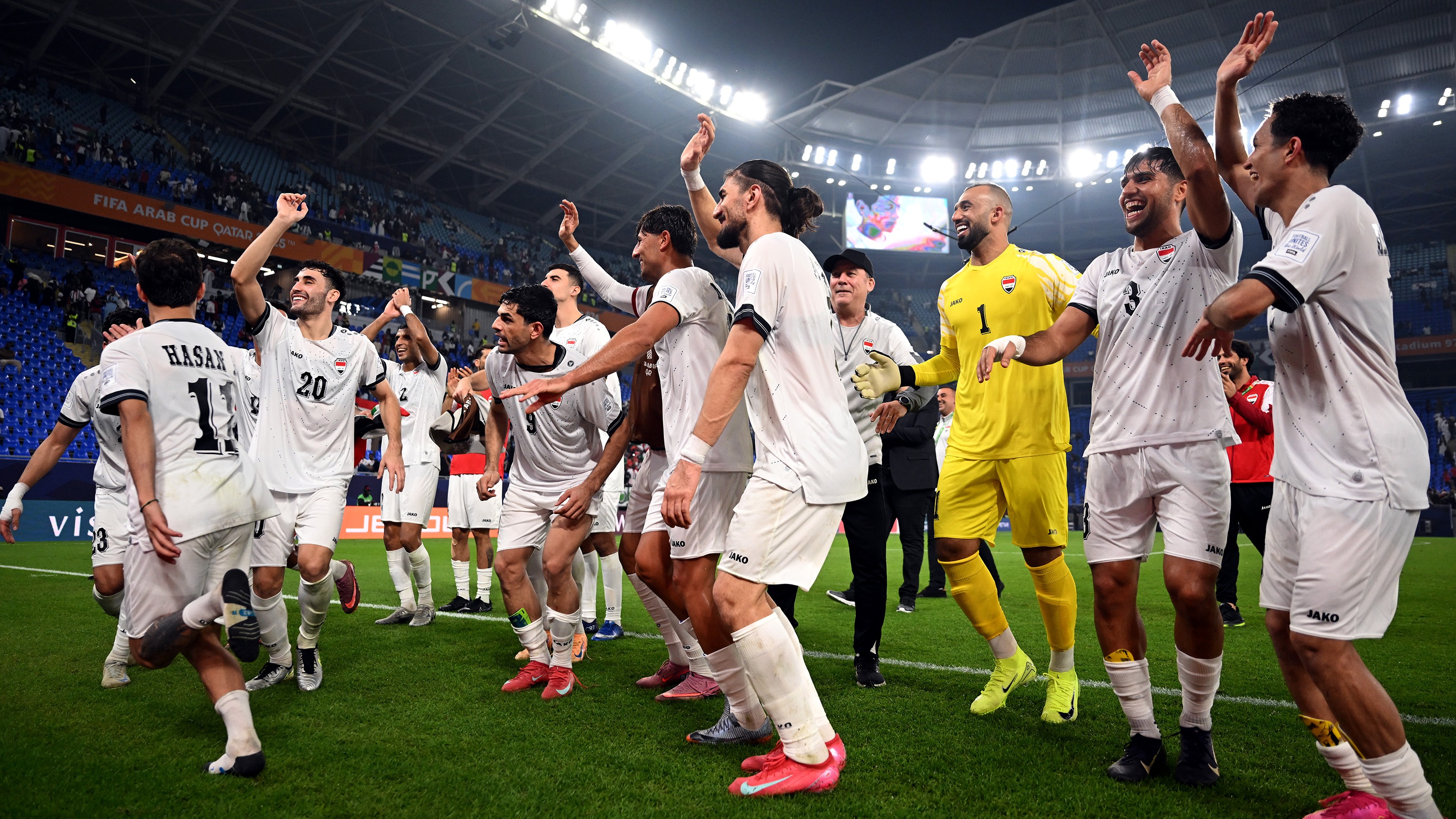 لاعبو العراق. (وكالات)