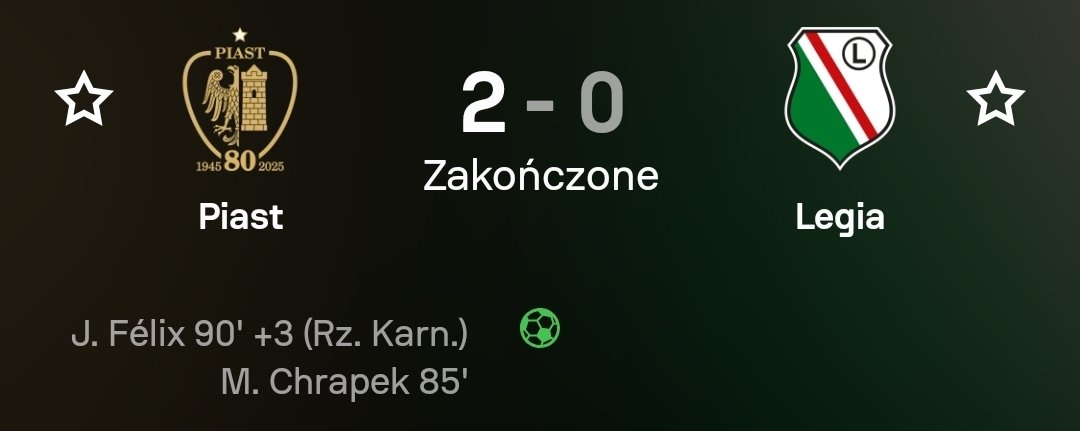 GDYBYM JESZCZE RAZ
MIAŁ URODZIĆ SIĘ, 
TO BYM Z EKSTRAKLASY 
WYWALIŁ LEGIĘ 

OOOLE OLE OOOLE OLE