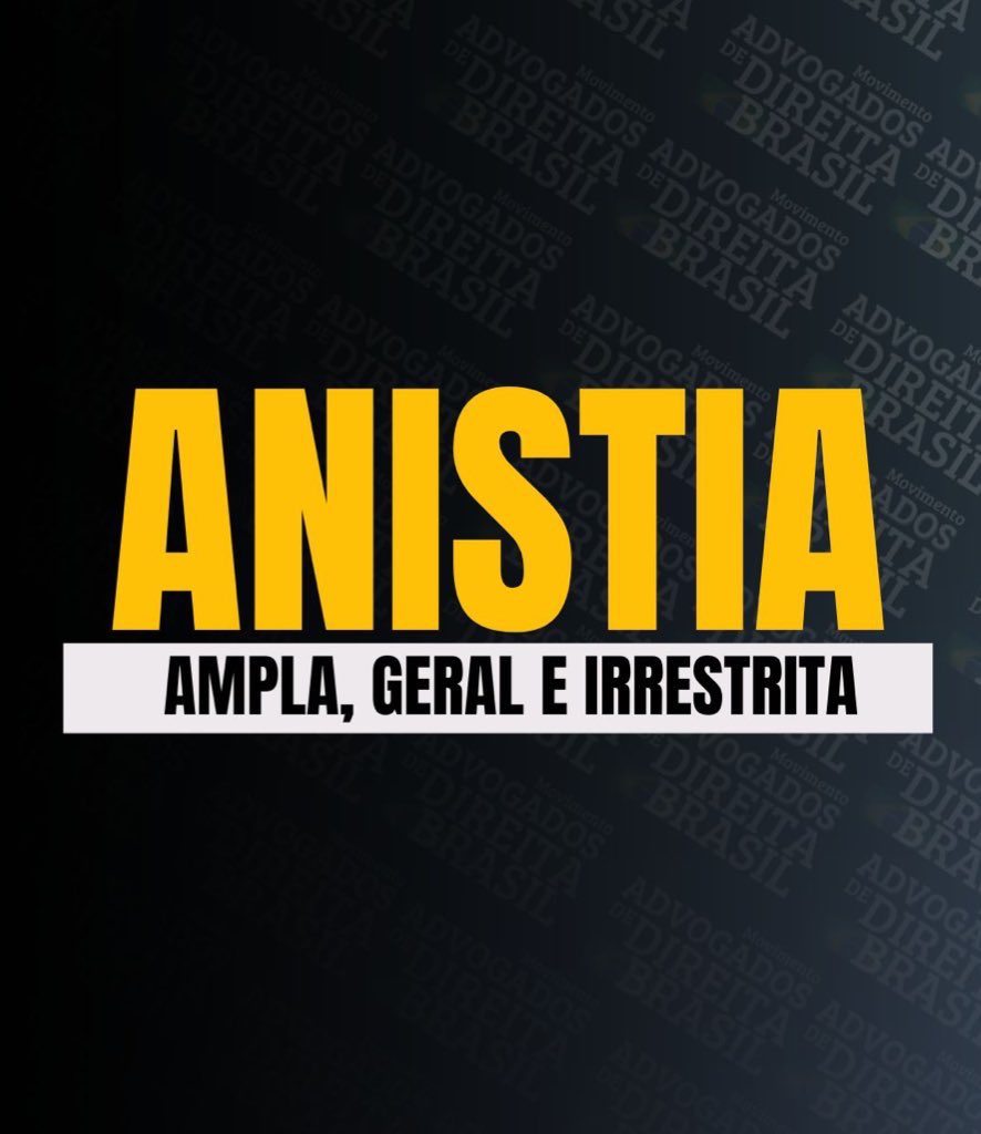 Temos muita pressa! 
ANISTIA JÁ!