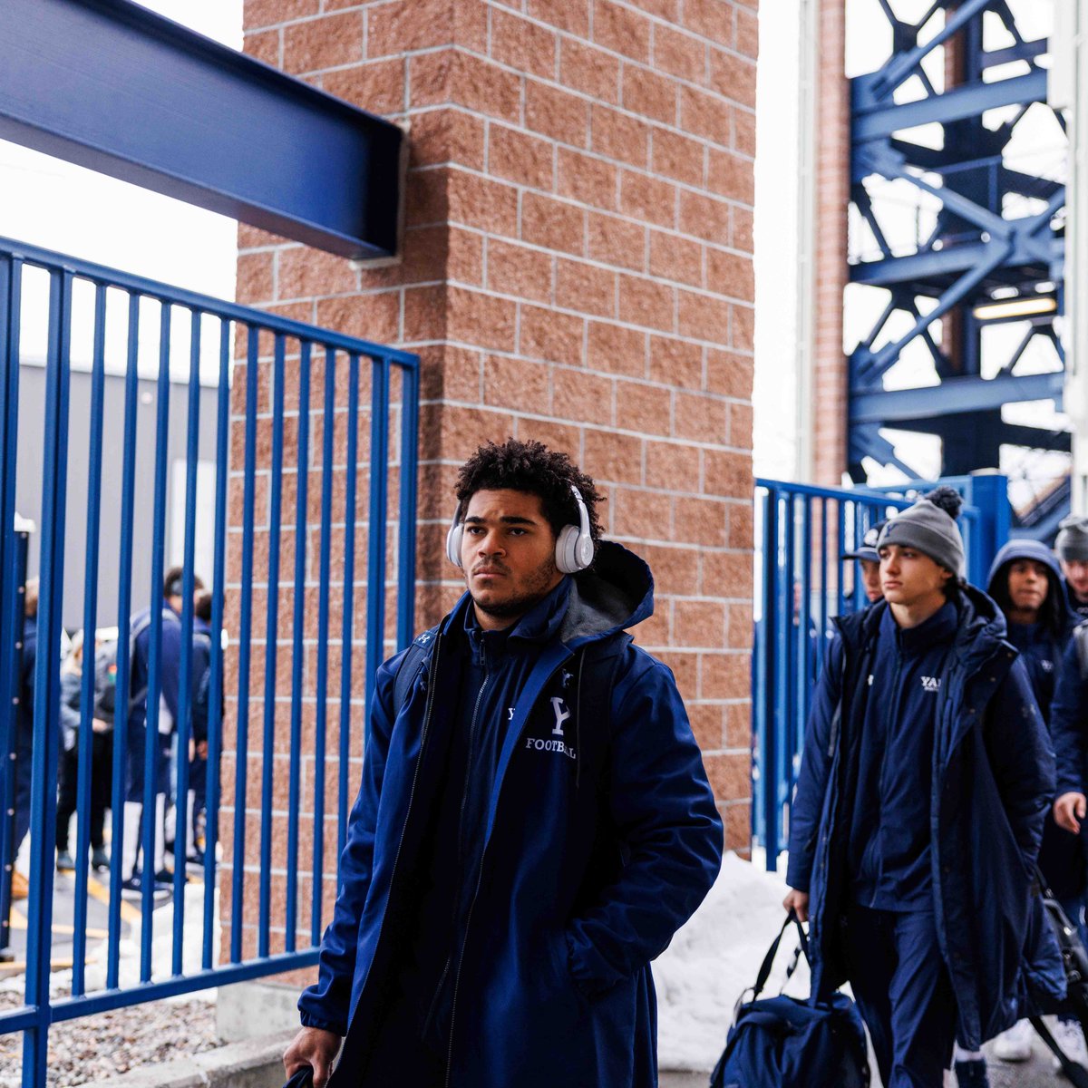 yalefootball's tweet image. Locked in on arrival 🔒

#Team152
