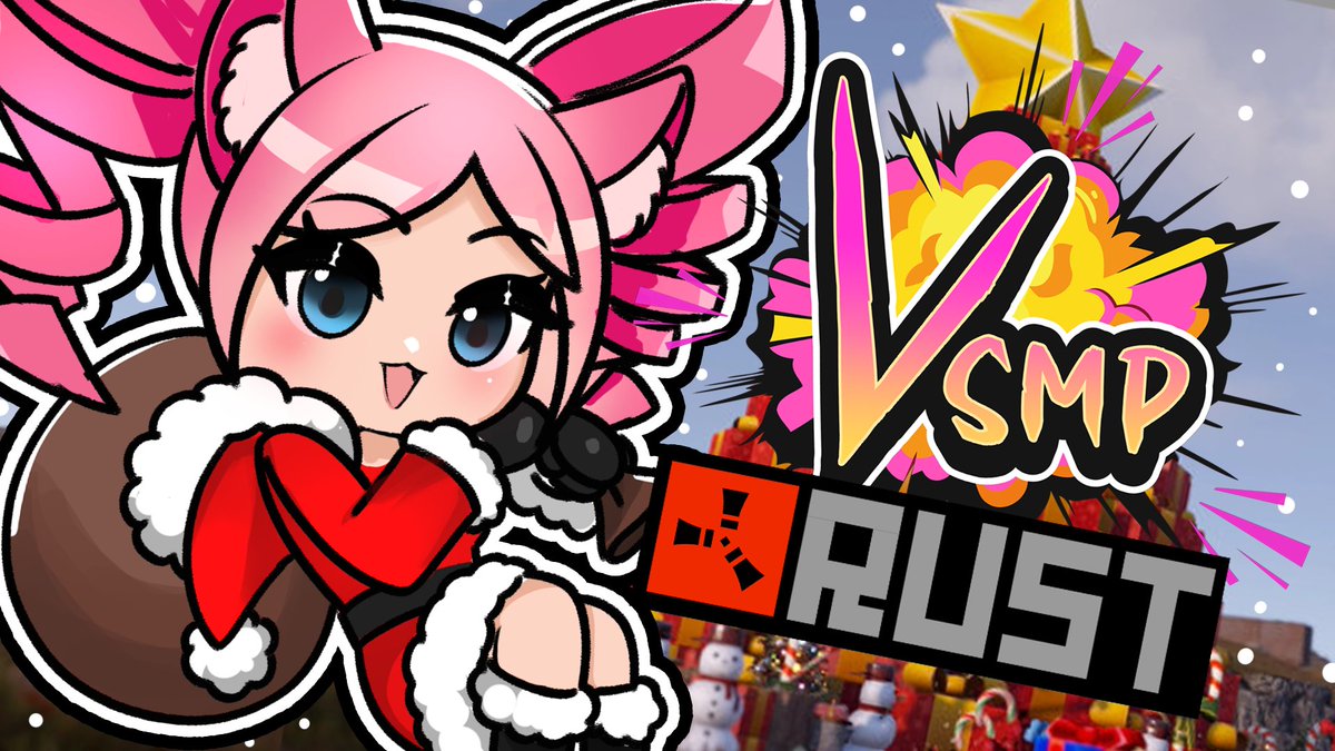 Unfortunately, the Naval update for Rust was pushed back last minute. Time for the Plan B.

🎄 HOLIDAY V-SMP 🎄
➥Custom Map
➥Trains. Sleds. Snow.
➥Probably a lengthy Naughty List
︀︀➥ Beginner Friendly ︀︀ ︀︀
➥ 300+ Vtuber Discord ︀︀ ︀︀

Apply Below | Starts Dec 8