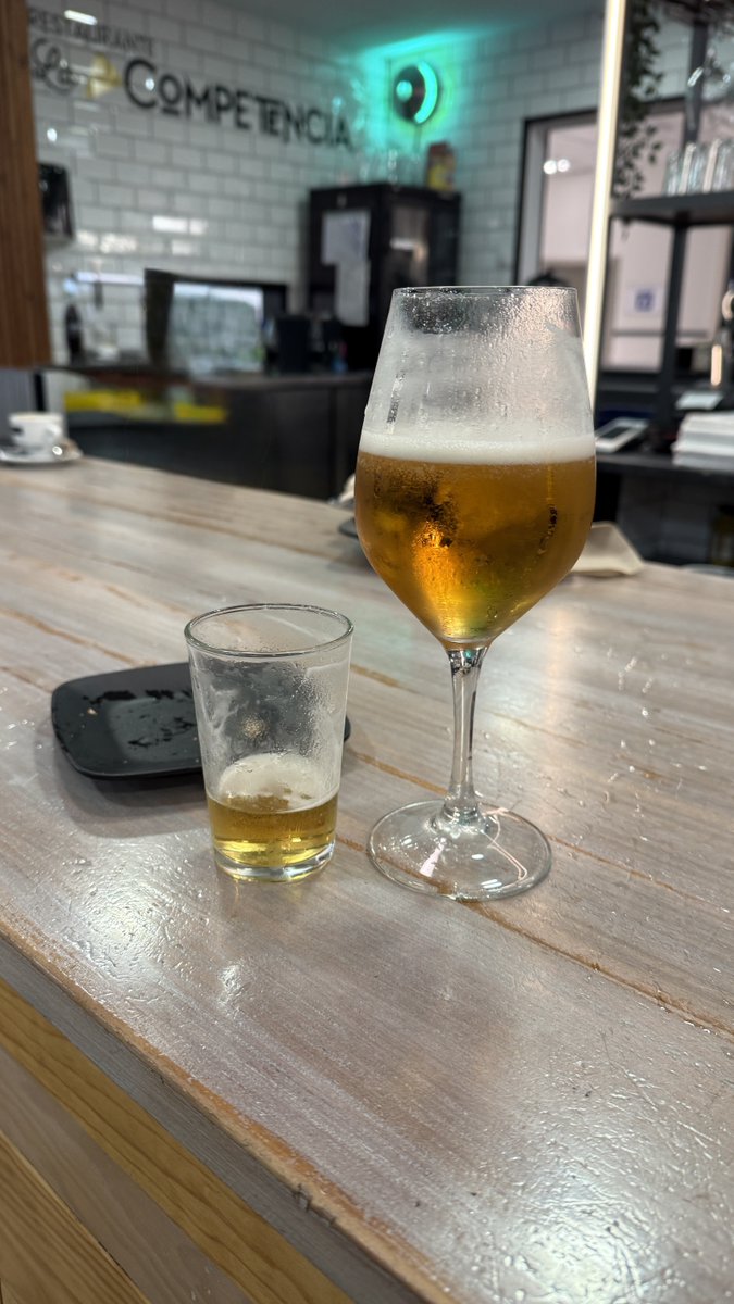 2’80 la caña y 1’90 el corto. San Miguel. España va como un cohete.