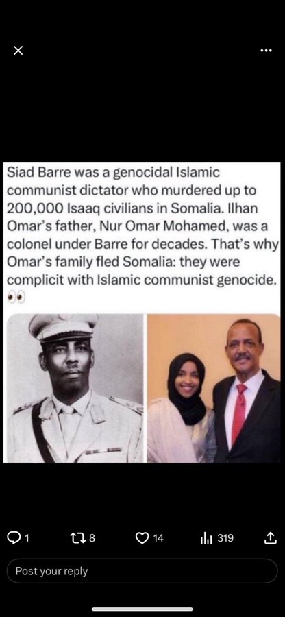 Emile23546's tweet photo. @Sky_La2 Ilhan Omar is a career criminal  She falsified documents  She needs to resign and be deported! https://t.co/iBOIMWjOHE