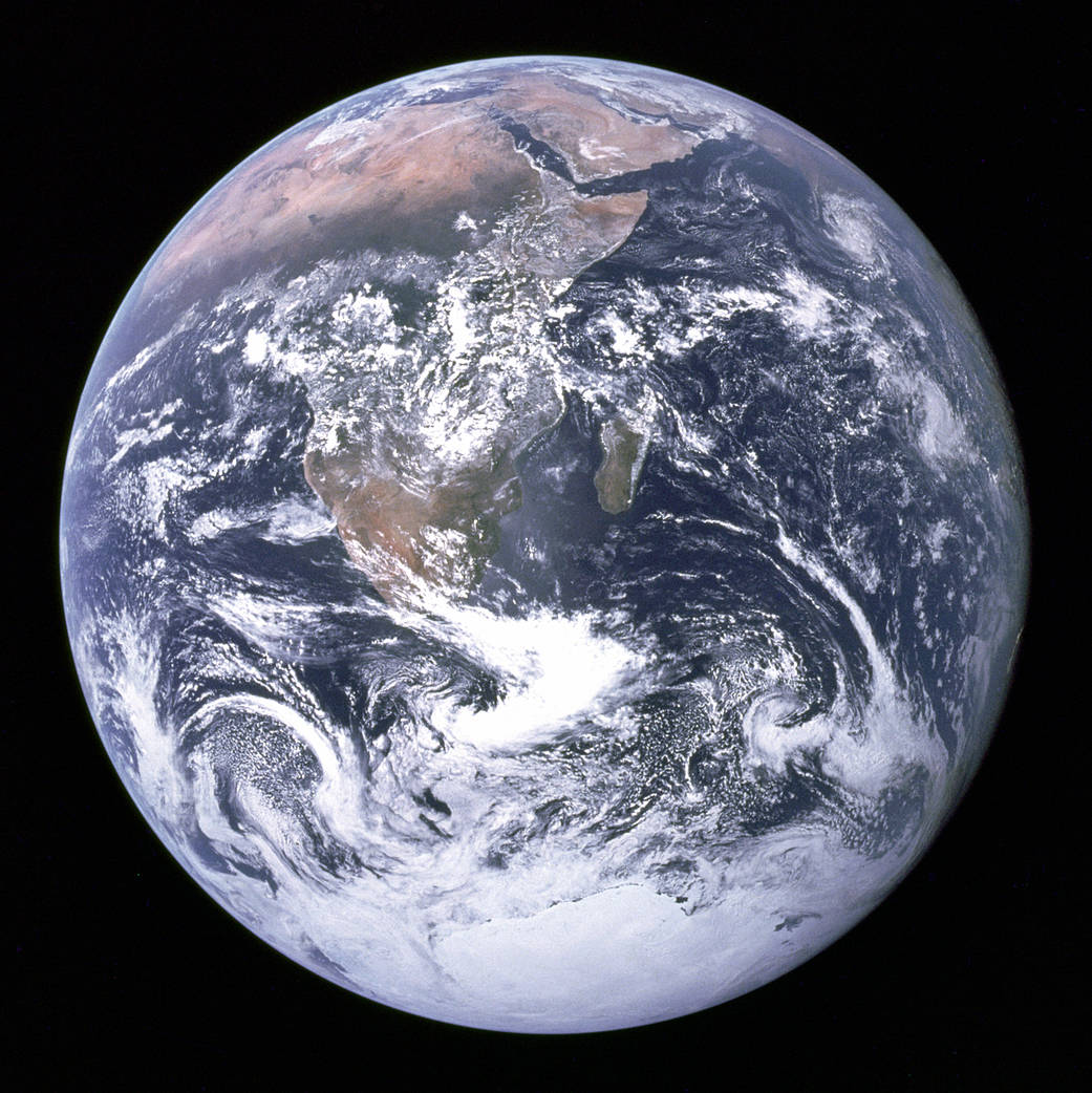 This photo of Earth, dubbed the Blue Marble, was taken by the Apollo 17 crew #OTD in 1972 as they traveled to the Moon. 

It soon became one of the most widely-distributed photographs in history.